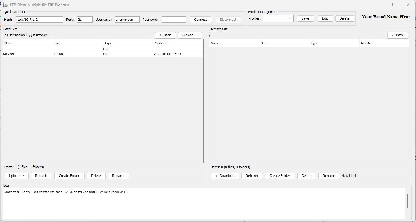 FTP File Transfer in Progress - Bulk Upload and Download